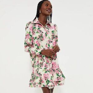 Tuckernuck Gossamer Pink Hydrangea Callahan Shirt Dress